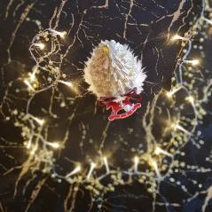 Obrus świąteczny Złota Lawa Lamówka złoty brokat